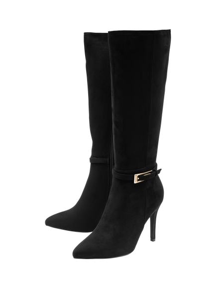 Ravel Pilsey Stiletto Heel Knee High Boots, Black - view 2, Black
