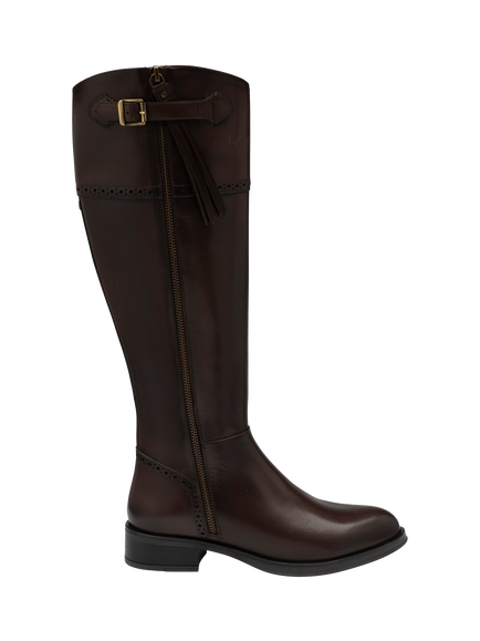 Ravel Rowton Knee High Leather Boots, Coffee, Coffee