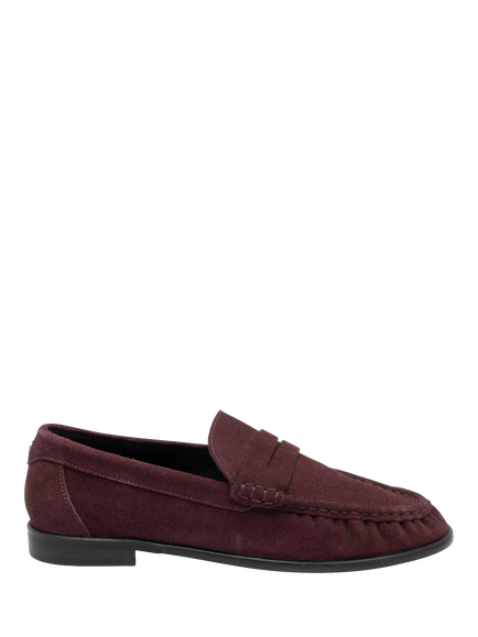 Ravel Heydon Suede Loafers, Burgundy, Burgundy