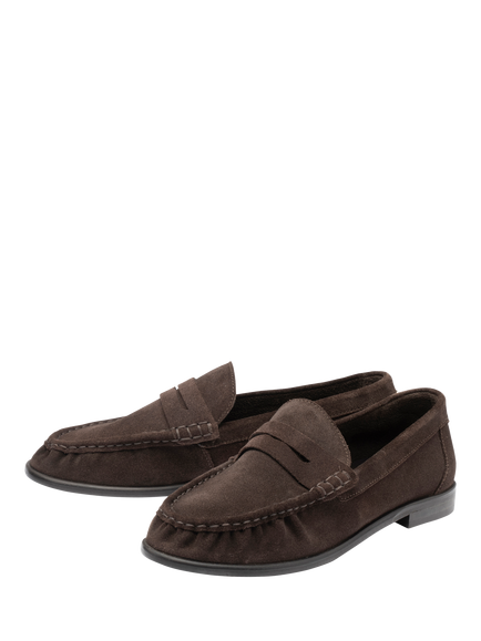 Ravel Heydon Suede Loafers, Brown - view 2, Brown