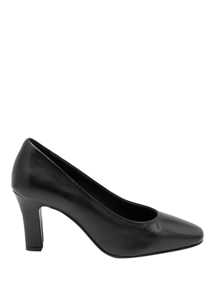 Ravel Barnton Leather Court Shoes, Black