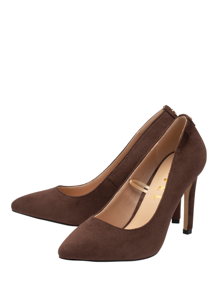 Ravel Edson Stiletto Heel Court Shoes - view 2, Brown