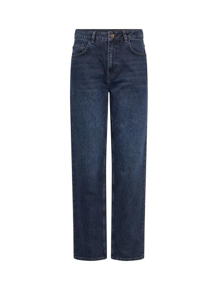 MOS MOSH Divona Mid Rise Jeans, Dark Blue, Dark Blue