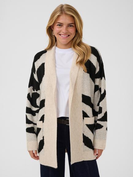 Saint Tropez Malliesz Oversized Cardigan, Creme, Creme