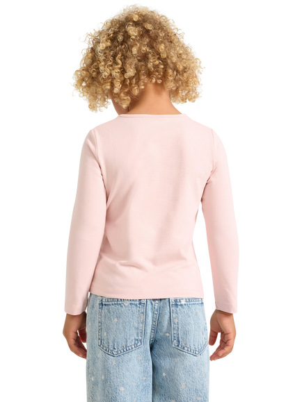 Lindex Kids' Unicorn Sequin Top, Light Pink - view 2, Light Dusty Pink