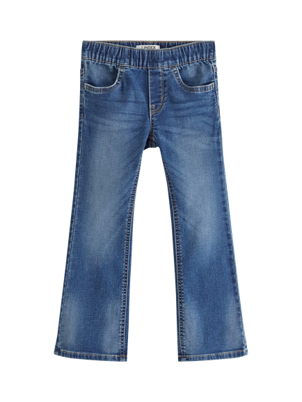 Lindex Kids' Flared Jeans, Dark Blue, Dark Blue