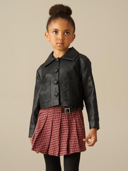 Angel & Rocket Kids' Zoe Skirt, Red - view 2, Red