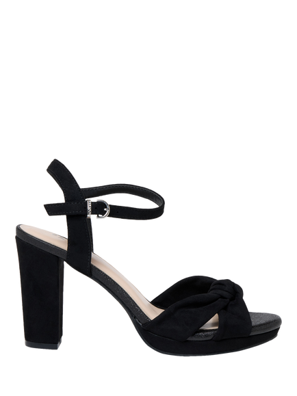 Paradox London Lani Block Heel Platform Sandals, Black, Black