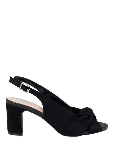 Paradox London Noreen Wide Fit Block Heel Sandals, Black, Black