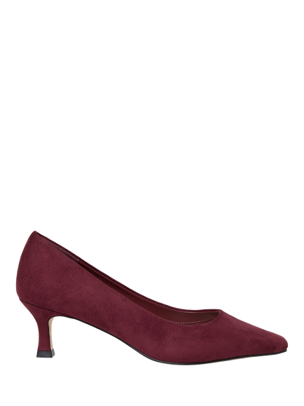 Paradox London Tova Stiletto Heel Court Shoes, Burgundy