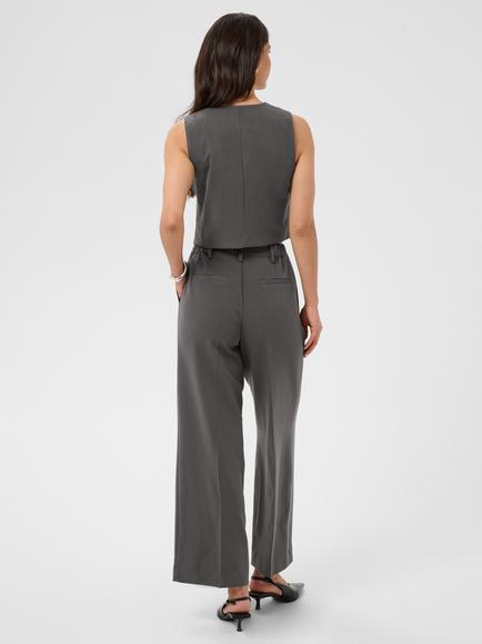 KAFFE Kura Sleeveless Waistcoat, Dark Grey Melange - view 2, Dark Grey Melange