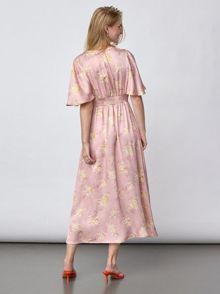 Sisters Point Gisela Floral A-Line Maxi Dress, Rose Flower - view 2, Rose Flower