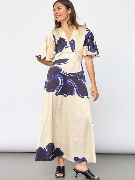 Sisters Point Gisela Floral A-Line Dress, Cream, Cream