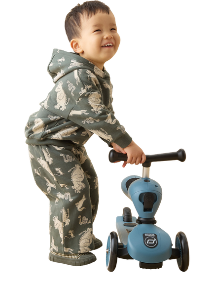 Mango Kids' Gruffalo Wide Leg Joggers, Multi - view 2, Multi