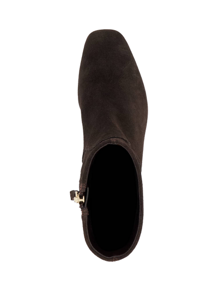 Dune London Ori Suede Block Heel Ankle Boots - view 2, Brown