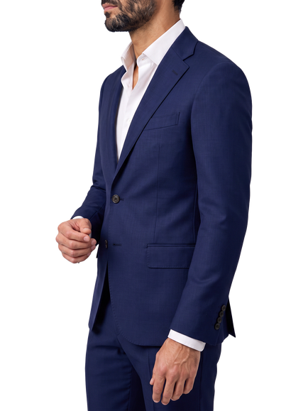 Richard James London Single Breasted Wool Mohair Blend Blazer, Blue - view 2, Blue