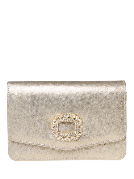 Paradox London Della Clutch Bag, Champagne, Champagne
