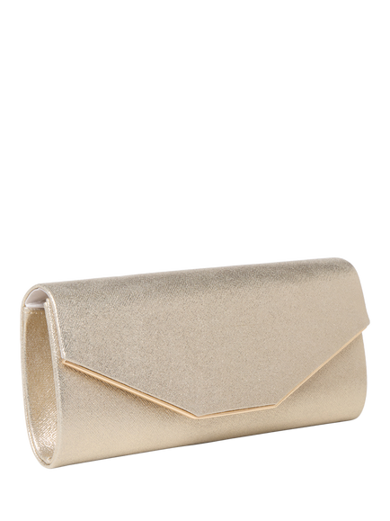 Paradox London Dove Clutch Bag, Champagne - view 2, Champagne