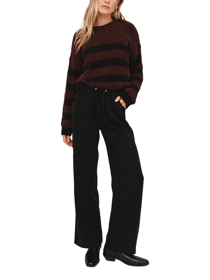 Bella Dahl Drawstring Jeans Containing TENCEL™ Lyocell, Vintage Black