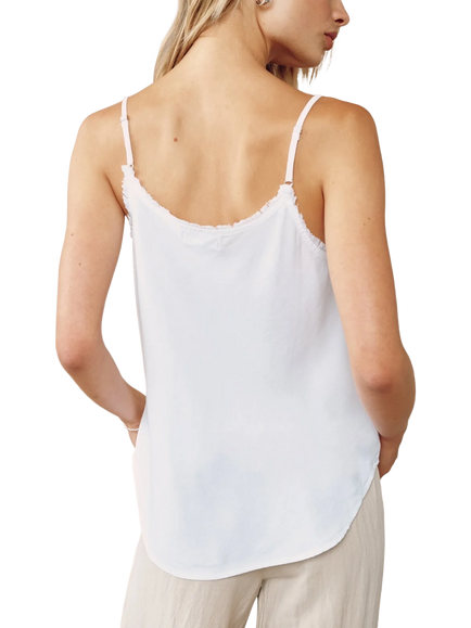 Bella Dahl Frayed Camisole Containing TENCEL™ Lyocell - view 2, White