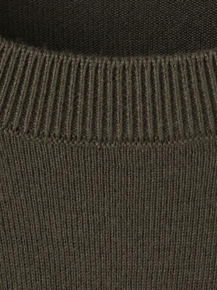 Mango Long Sleeve Crew Neck Jumper, Khaki - view 2, Khaki