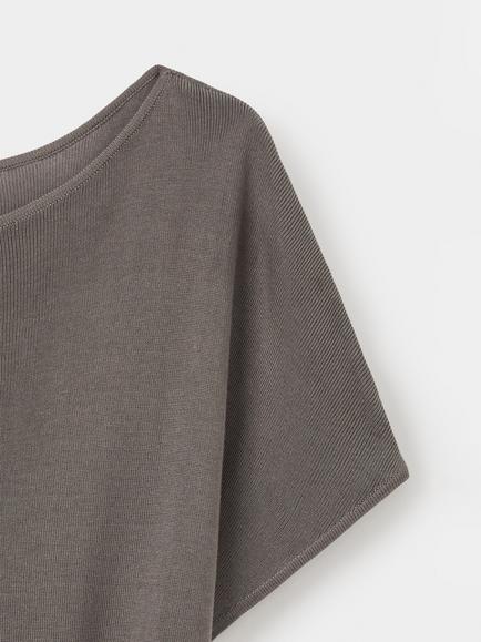 Mango Boat Neck Gathered Waist Peplum Top, Taupe - view 2, Taupe