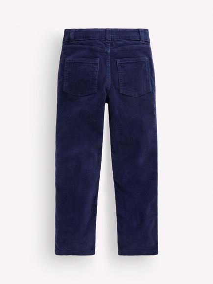 Mini Boden Kids' Classic Corduroy Trousers, College Navy - view 2, College Navy