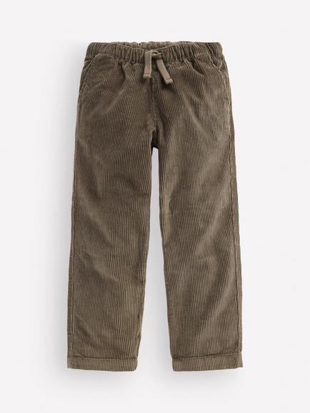 Mini Boden Kids' Easy Straight Cord Trousers, Bungee, Bungee Cord