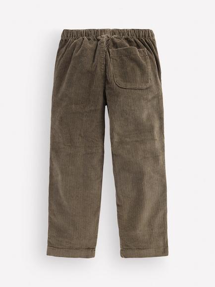 Mini Boden Kids' Easy Straight Cord Trousers, Bungee - view 2, Bungee Cord