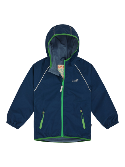 Muddy Puddles Kids' EcoSplash Waterproof Jacket, Navy, Navy