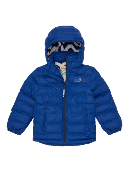 Muddy Puddles Kids' Puffer Jacket, Blue