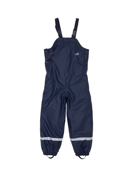 Muddy Puddles Kids' Puddleflex Bib and Brace Dungarees, Navy Blue, Navy Blue