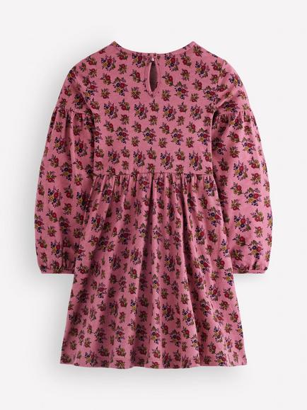 Mini Boden Kids' Madeline Blouson Dress, Pink/Multi - view 2, Pink/Multi