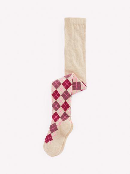 Mini Boden Kids' Patterned Tights, Multi, Multi