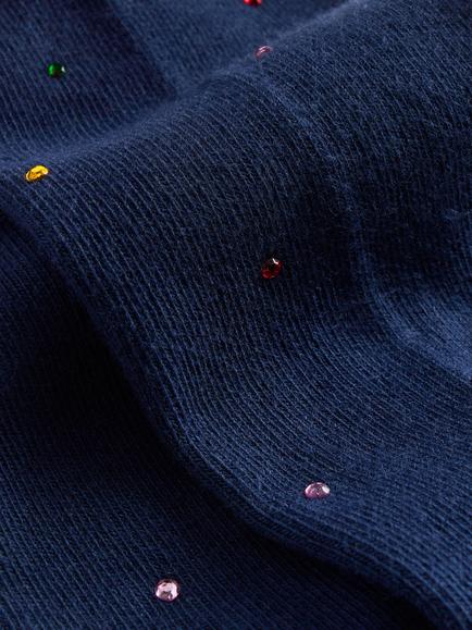 Mini Boden Kids' Twinkle Tights, College Navy - view 2, College Navy