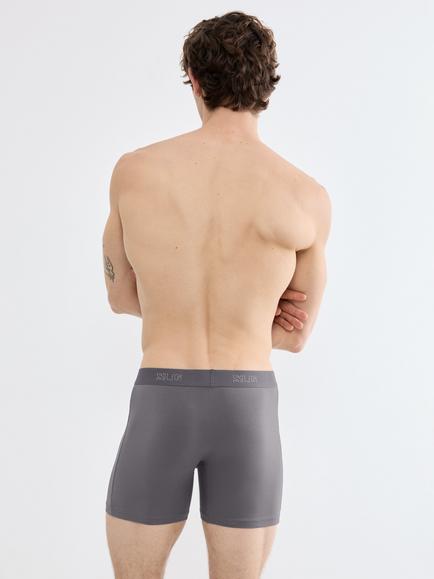 sloggi Cotton Base Layer Shorts, Pack of 2, Multi - view 2, Grey Combination