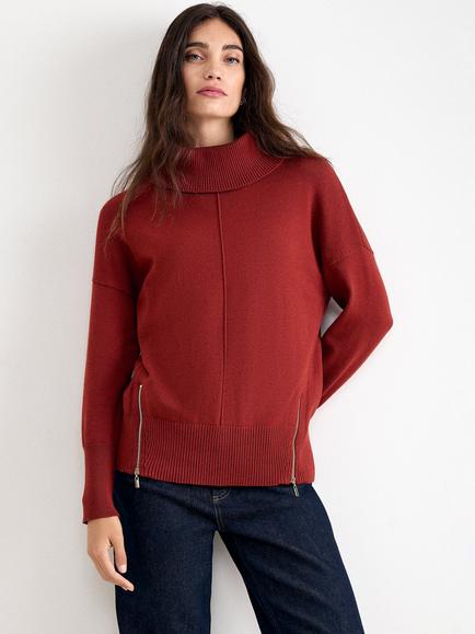 Phase Eight Steph Roll Neck Jumper, Orange, Orange