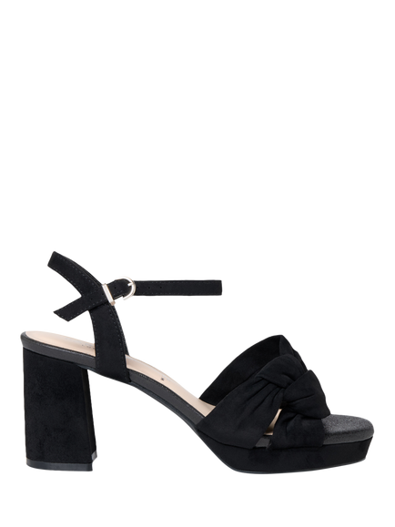 Paradox London Liliane Block Heel Platform Sandals, Black, Black