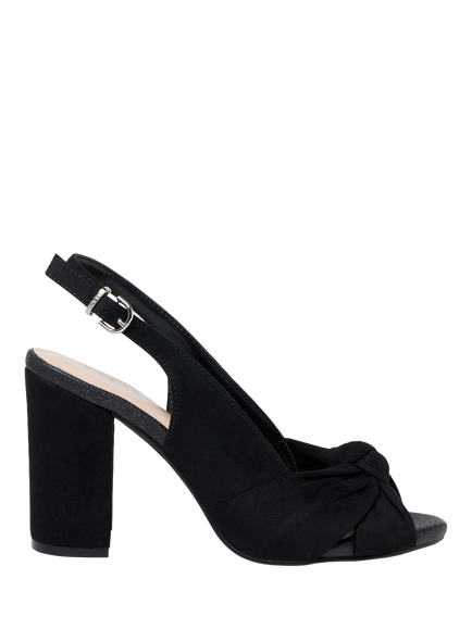 Paradox London Magda Slingback Sandals, Black, Black