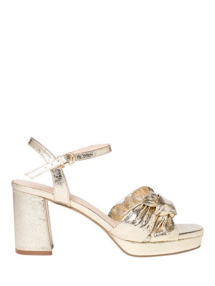 Paradox London Nola Wide Fit Platform Sandals, Champagne, Champagne