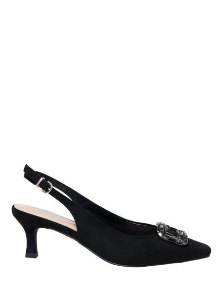 Paradox London Tierney Slingback Court Shoes, Black, Black
