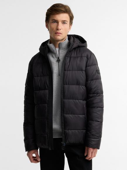 Barbour International Bobber Puffer Jacket, Black, Black