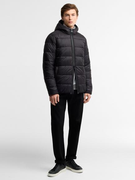 Barbour International Bobber Puffer Jacket, Black - view 2, Black