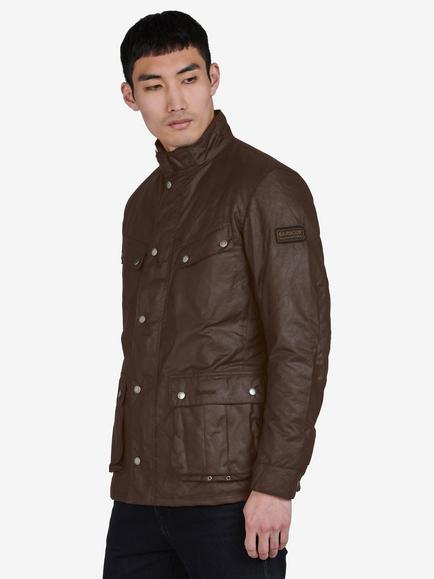 Barbour International Duke Waxed Jacket, Bark, Bark
