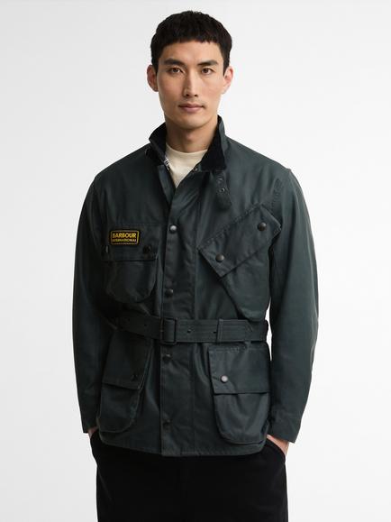 Barbour International Original Wax Jacket, Dark Slate