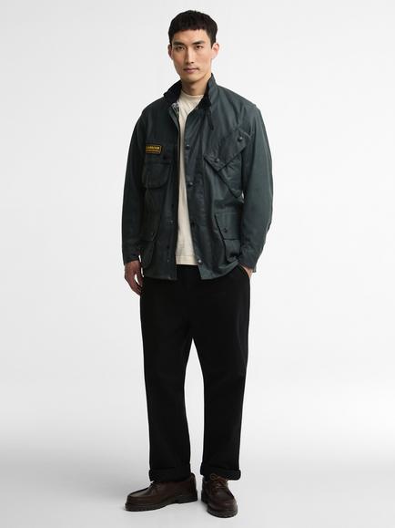 Barbour International Original Wax Jacket - view 2, Dark Slate