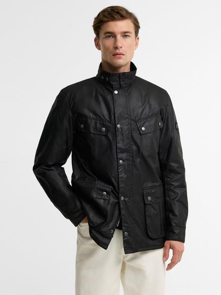 Barbour International Duke Waxed Jacket, Black, Black