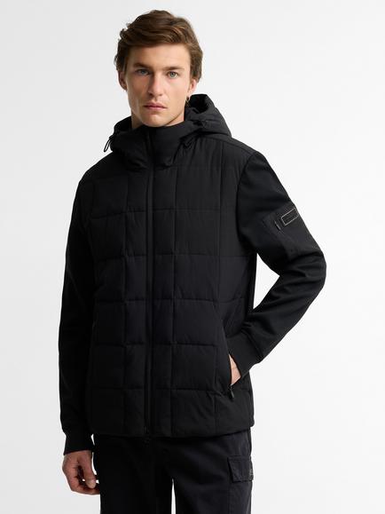 Barbour International Tanfield Quilted Sweatshirt, Black, Black