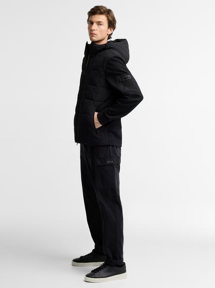 Barbour International Tanfield Quilted Sweatshirt, Black - view 2, Black