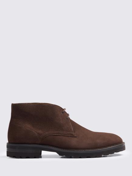 Moss Preston Suede Chukka Boots, Brown, Brown